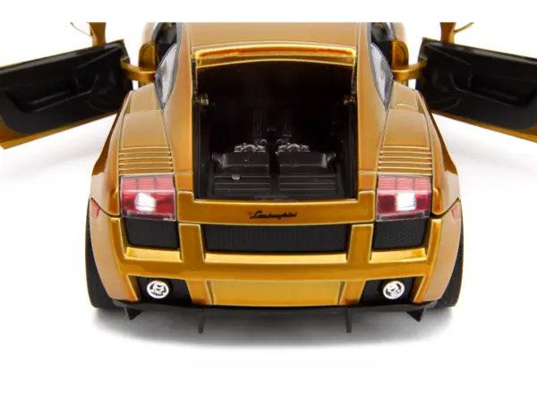 Lamborghini Gallardo Gold Metallic "Fast X" (2023) Movie "Fast & Furious" Series 1/24 Diecast Model Car by Jada #4