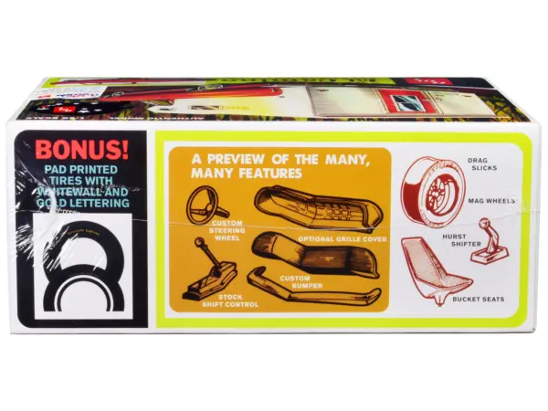 Skill 2 Model Kit 1965 Chevrolet El Camino with Camper 3-in-1 Kit 1/25 Scale Model by AMT #2