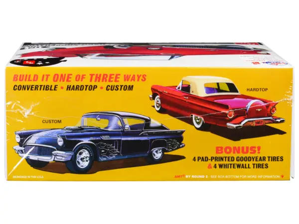 Skill 2 Model Kit 1957 Ford Thunderbird 3-in-1 Kit 1/25 Scale Model by AMT #3