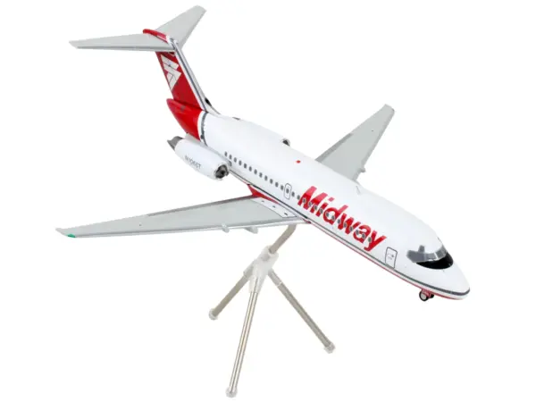 McDonnell Douglas DC-9-15 Commercial Aircraft "Midway Airlines" White with Red Tail "Gemini 200" Series 1/200 Diecast Model Airplane by GeminiJets #3