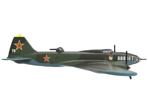 Ilyushin IL-4 Bomber Aircraft "Soviet Baltic Fleet Guards Regiment" (1942) "Planes of World War II" Series 1/144 Diecast Model Airplane by Luppa #2