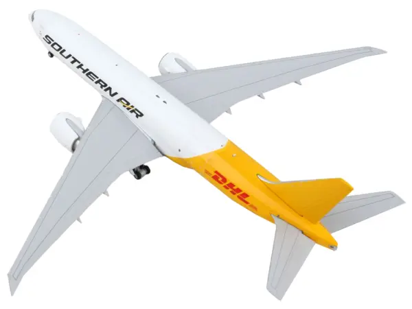 Boeing 777F Commercial Aircraft "Southern Air - DHL" White and Yellow 1/400 Diecast Model Airplane by GeminiJets #3
