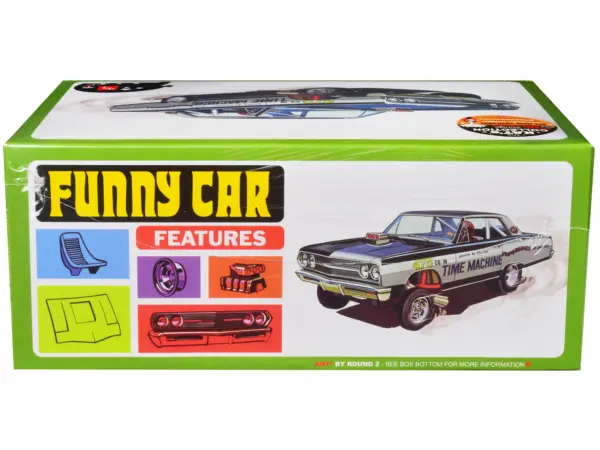 Skill 2 Model Kit 1965 Chevrolet Chevelle AWB Funny Car "Time Machine" 1/25 Scale Model by AMT #3