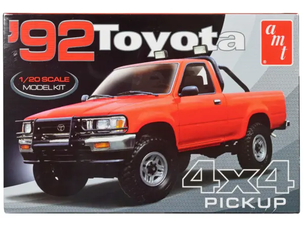 Skill 2 Model Kit 1992 Toyota 4x4 Pickup Truck (2023) 1/20 Scale Model by AMT #1