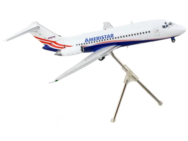 McDonnell Douglas DC-9-15F Commercial Aircraft "Ameristar Air Cargo" White with Blue and Red Stripes "Gemini 200" Series 1/200 Diecast Model Airplane by GeminiJets #2