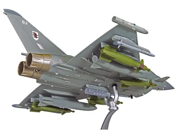 Eurofighter Typhoon FGR.4 Fighter Aircraft "RAF No.11 Squadron Operation Ellamy Gioia del Colle Air Base Italy" (2011) Royal Air Force "The Aviation Archive" Series 1/48 Diecast Model by Corgi #5