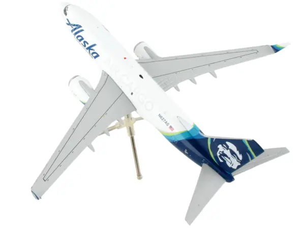 Boeing 737-700BDSF Commercial Aircraft "Alaska Air Cargo" White with Blue Tail "Gemini 200" Series 1/200 Diecast Model Airplane by GeminiJets #3