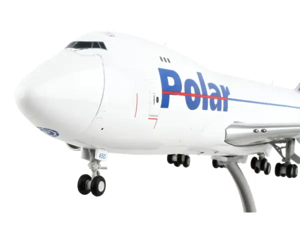 Boeing 747-400F Commercial Aircraft "Polar Air Cargo" White with Blue Tail "Gemini 200 - Interactive" Series 1/200 Diecast Model Airplane by GeminiJets #2