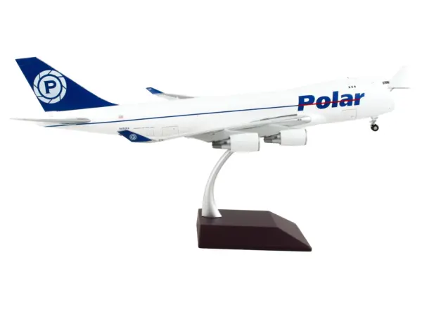 Boeing 747-400F Commercial Aircraft "Polar Air Cargo" White with Blue Tail "Gemini 200 - Interactive" Series 1/200 Diecast Model Airplane by GeminiJets #4
