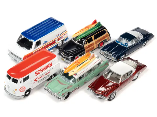 Johnny Lightning "2-Packs" 2023 Set A of 6 pieces Release 2 1/64 Diecast Model Cars by Johnny Lightning #2