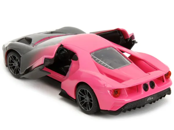 2017 Ford GT Gray Metallic and Pink Gradient "Pink Slips" Series 1/32 Diecast Model Car by Jada #2