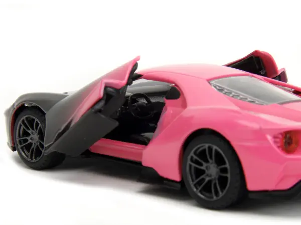 2017 Ford GT Gray Metallic and Pink Gradient "Pink Slips" Series 1/32 Diecast Model Car by Jada #3