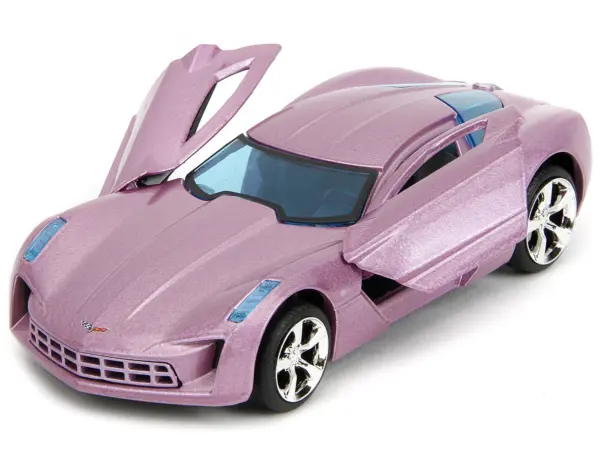 2009 Chevrolet Corvette Stingray Concept Pink Metallic with Blue Tinted Windows "Pink Slips" Series 1/32 Diecast Model Car by Jada #2