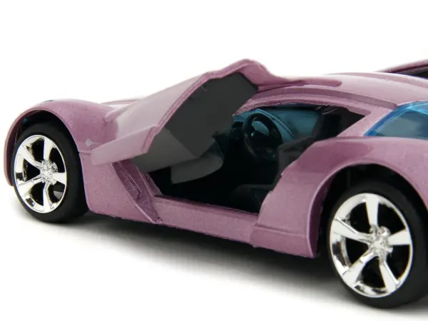 2009 Chevrolet Corvette Stingray Concept Pink Metallic with Blue Tinted Windows "Pink Slips" Series 1/32 Diecast Model Car by Jada #3