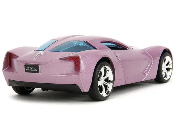 2009 Chevrolet Corvette Stingray Concept Pink Metallic with Blue Tinted Windows "Pink Slips" Series 1/32 Diecast Model Car by Jada #5