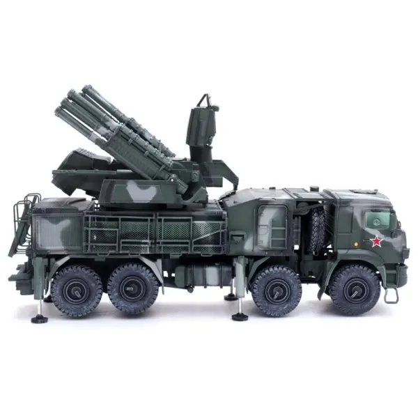Pantsir S1 96K6 Self-Propelled Air Defense Weapon System Tri-Color Camouflage "Russia's Armed Forces" "Armor Premium" Series 1/72 Diecast Model by Panzerkampf #5