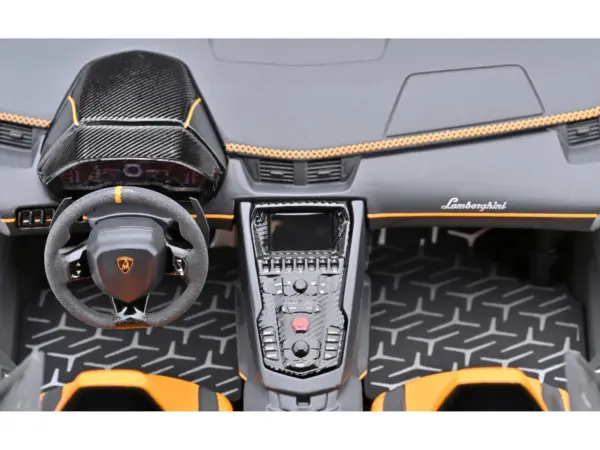 Lamborghini Aventador SVJ Arancio Atlas Pearl Orange 1/18 Model Car by Autoart #3