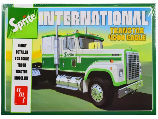 Skill 3 Model Kit International Transtar 4300 Eagle Truck Tractor "Sprite" 1/25 Scale Model by AMT #1