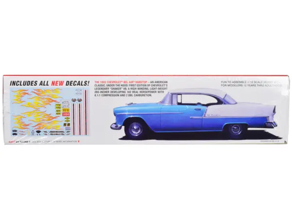 Skill 3 Model Kit 1955 Chevrolet Bel Air Hardtop 1/16 Scale Model by AMT #3