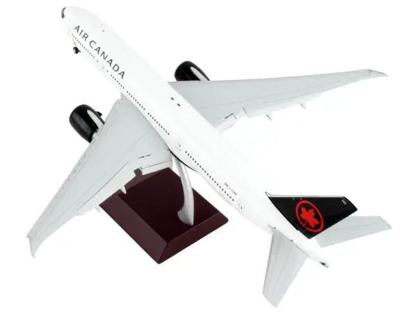 Boeing 777-200LR Commercial Aircraft with Flaps Down "Air Canada" White with Black Tail "Gemini 200" Series 1/200 Diecast Model Airplane by GeminiJets #3