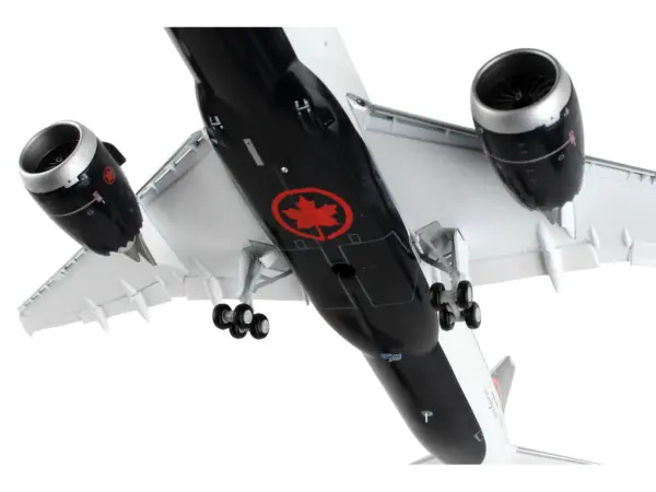 Boeing 787-9 Commercial Aircraft with Flaps Down "Air Canada" White with Black Tail "Gemini 200" Series 1/200 Diecast Model Airplane by GeminiJets #4