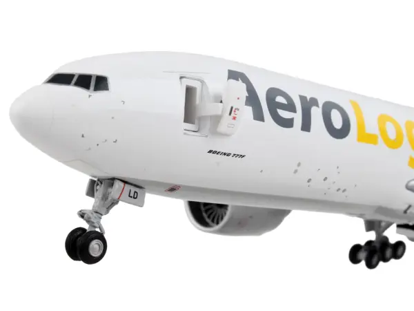 Boeing 777F Commercial Aircraft "AeroLogic" White "Gemini 200 - Interactive" Series 1/200 Diecast Model Airplane by GeminiJets #2