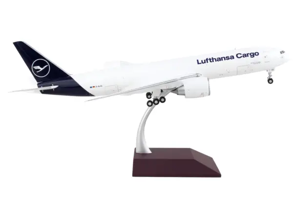 Boeing 777F Commercial Aircraft "Lufthansa Cargo" White with Blue Tail "Gemini 200 - Interactive" Series 1/200 Diecast Model Airplane by GeminiJets #2