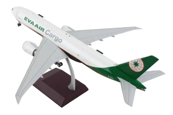 Boeing 777F Commercial Aircraft "Eva Air Cargo" White with Green Tail "Gemini 200 - Interactive" Series 1/200 Diecast Model Airplane by GeminiJets #3