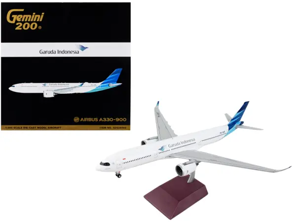 Airbus A330-900 Commercial Aircraft "Garuda Indonesia" White with Blue Tail "Gemini 200" Series 1/200 Diecast Model Airplane by GeminiJets #1