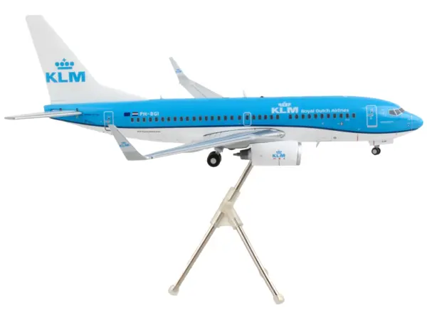 Boeing 737-700 Commercial Aircraft "KLM Royal Dutch Airlines" Blue with White Tail "Gemini 200" Series 1/200 Diecast Model Airplane by GeminiJets #2