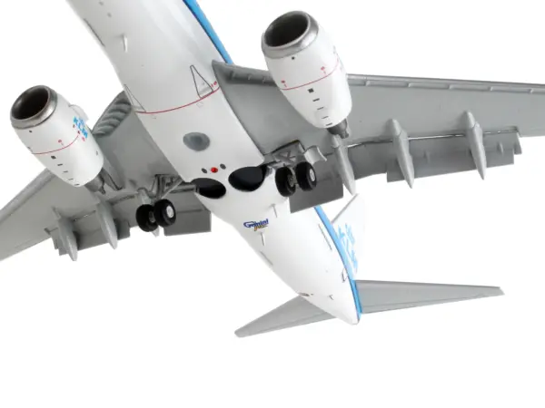 Boeing 737-700 Commercial Aircraft with Flaps Down "KLM Royal Dutch Airlines" Blue with White Tail "Gemini 200" Series 1/200 Diecast Model Airplane by GeminiJets #4