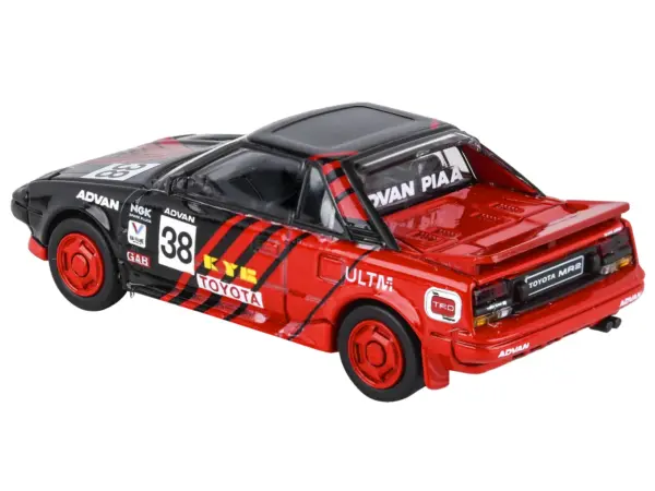 1985 Toyota MR2 MK1 RHD (Right Hand Drive) #38 Red and Black "Autocross Livery" 1/64 Diecast Model Car by Paragon Models #3