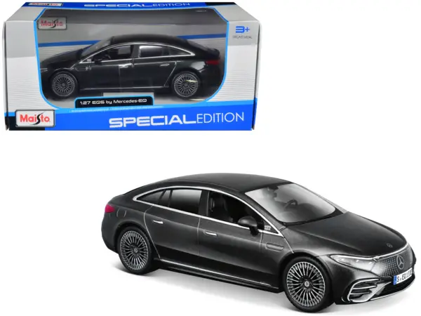 Mercedes-Benz EQS Gray Metallic "Special Edition" Series 1/27 Diecast Model Car by Maisto #1