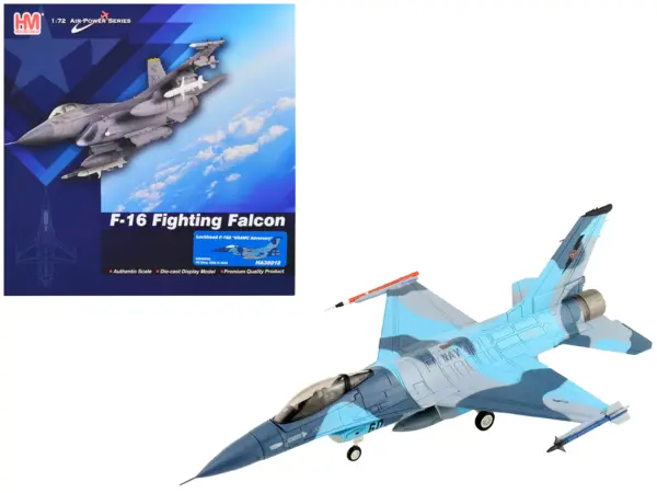 Lockheed F-16A Fighting Falcon Fighter Aircraft "NSAWC Adversary" (2006-2008) United States Navy "Air Power Series" 1/72 Diecast Model by Hobby Master #1