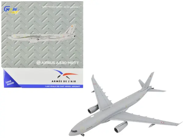 Airbus A330 MRTT Tanker Aircraft "Armee de l'Air - French Air Force" Gray "Gemini Macs" Series 1/400 Diecast Model Airplane by GeminiJets #1
