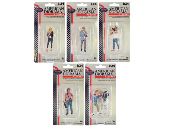 "On-Air" 6 piece Figures and Accessory Set for 1/24 Scale Models by American Diorama #3