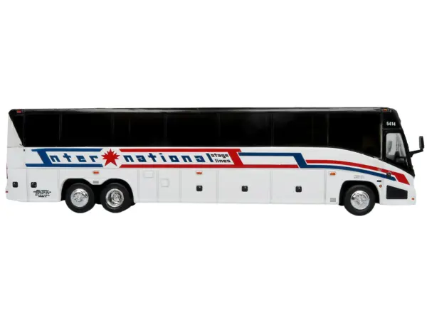 MCI J4500 Coach Bus "International Stage Lines" White "The Bus & Motorcoach Collection" Limited Edition to 504 pieces Worldwide 1/87 (HO) Diecast Model by Iconic Replicas #2