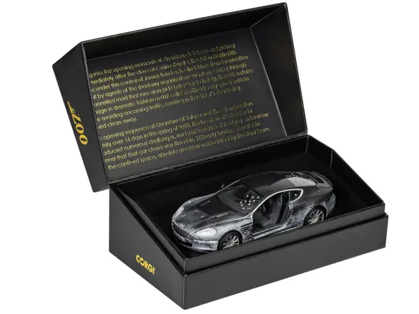 Aston Martin DBS Gray Metallic (Damaged Version) James Bond 007 "Quantum of Solace" (2008) Movie Diecast Model Car by Corgi #3