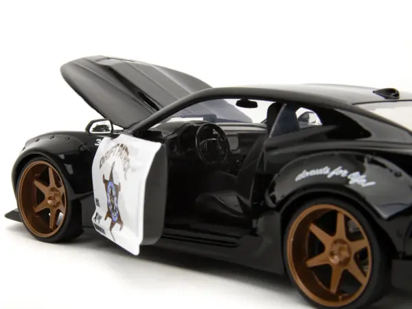 2016 Chevrolet Camaro Widebody Black and White "Drift Patrol" "Wide Body" Series 1/24 Diecast Model Car by Jada #3