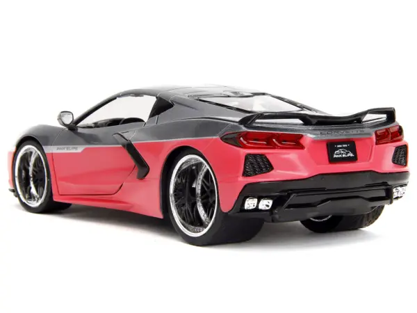 2020 Chevrolet Corvette Gray Metallic and Pink "Pink Slips" Series 1/24 Diecast Model Car by Jada #5