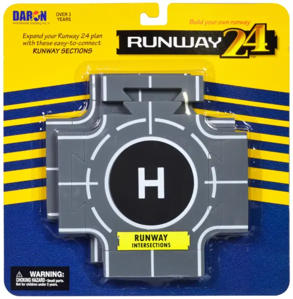 Runway Intersections 2 Piece Set for Diecast Models by Runway24 #1
