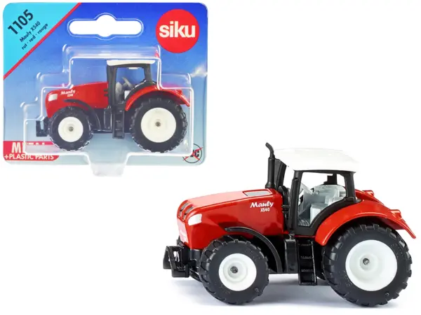 Mauly X540 Tractor Red with White Top Diecast Model by Siku #1