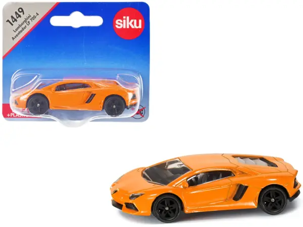 Lamborghini Aventador LP700-4 Orange Diecast Model Car by Siku #1