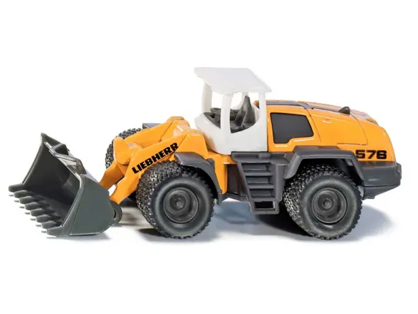 Liebherr 576 Wheel Loader Yellow with White Top Diecast Model by Siku #2
