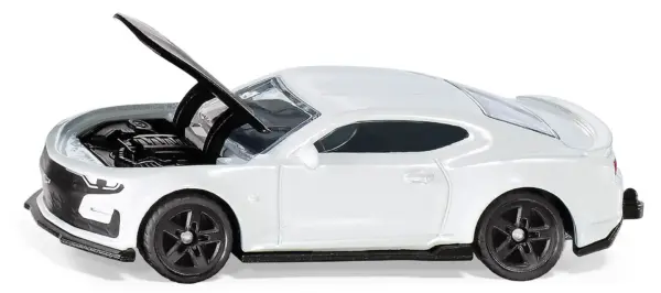 Chevrolet Camaro White with Black Hood Diecast Model Car by Siku #5