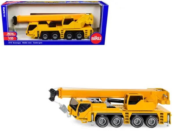 Mobile Crane Yellow 1/55 Diecast Model by Siku #1