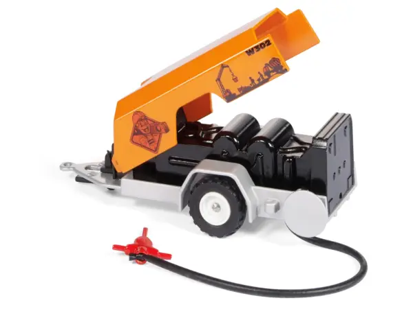 Ram 1500 Pickup Truck Yellow with Compressor Trailer and Worker Figure with Accessories Set 1/50 Diecast Models by Siku #3