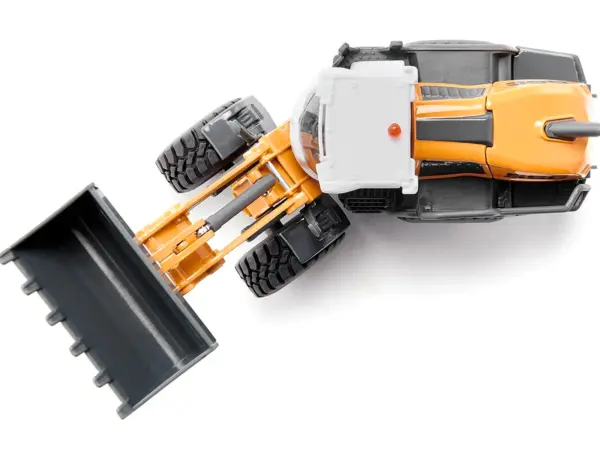 Liebherr L556 Wheel Loader Yellow with White Cabin 1/50 Diecast Model by Siku #3