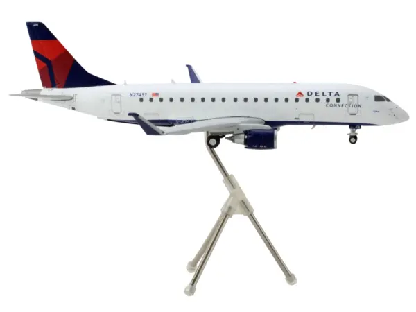 Embraer ERJ-175 Commercial Aircraft "Delta Connection" White with Blue and Red Tail "Gemini 200" Series 1/200 Diecast Model Airplane by GeminiJets #2