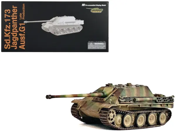 Germany Sd.Kfz.173 Jagdpanther Ausf.G1 Late Production Tank "sPz.Jg.Abt.560 Ardennes" (1944) "NEO Dragon Armor" Series 1/72 Plastic Model by Dragon Models #1